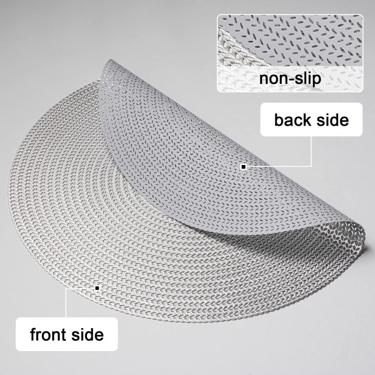 silver placemat