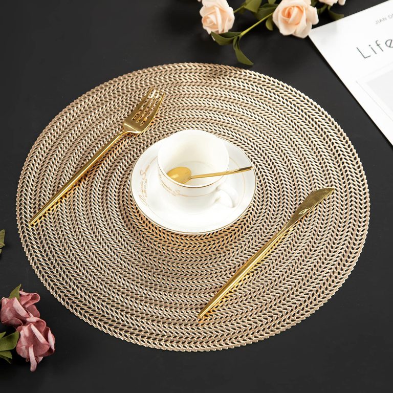 gold placemat