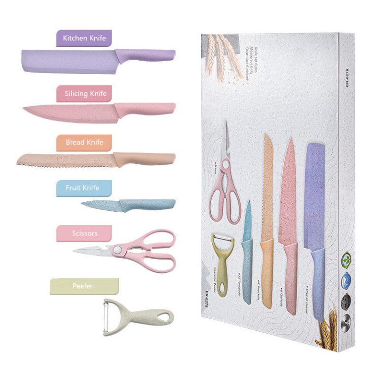 6-piece Colorful wheat straw kit