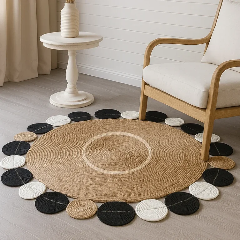 DDH0003 Natural Straw Handwoven Rattan Carpet-1