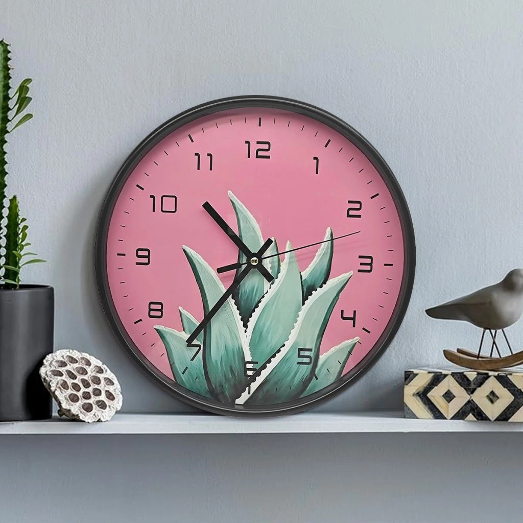 SZZ0098 Modern Metal Wall Clock Silent Non-Ticking Decor 1